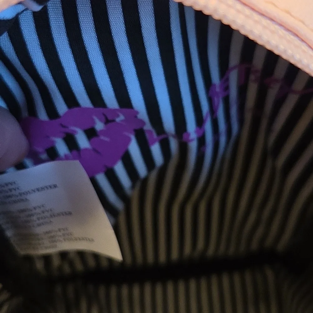 Betsey Johnson Rare Pink Quilted Backpack with Butterfly Wings! - Picture 7 of 8